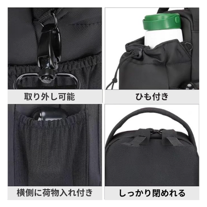 MagnoFit マグネット式ジムバッグ｜ウォーターボトル・スマホ収納ホルダー｜トレーニング中の持ち物を床から守る！